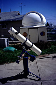 6" cave reflector & backyard observatory