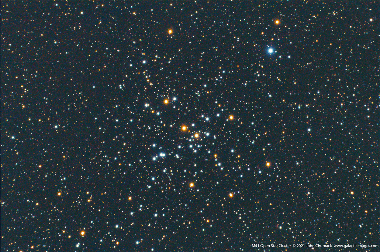M41 Open Star Cluster in Canis Major - Galactic Images