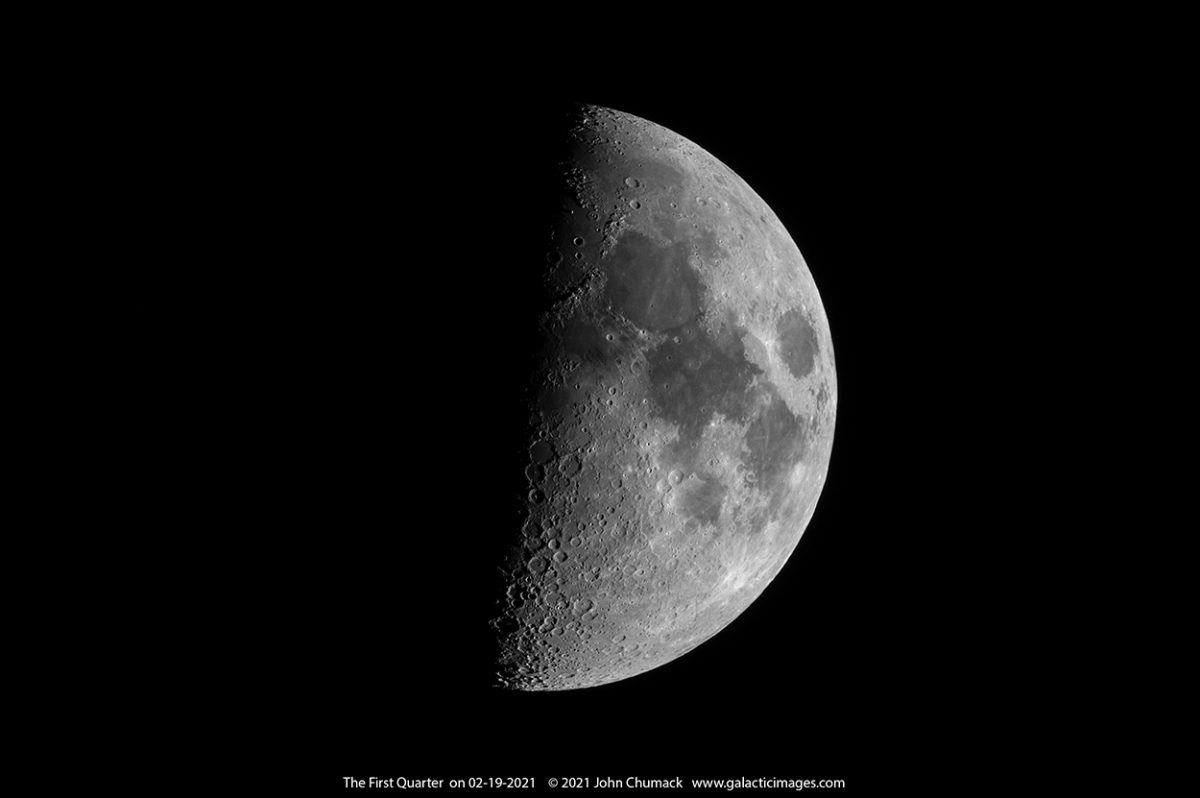 The First Quarter Moon 02-19-2021 - Galactic Images