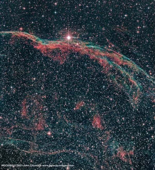 52 Cygni and NGC6960 The Veil Nebula - The Witches Broom - Galactic Images