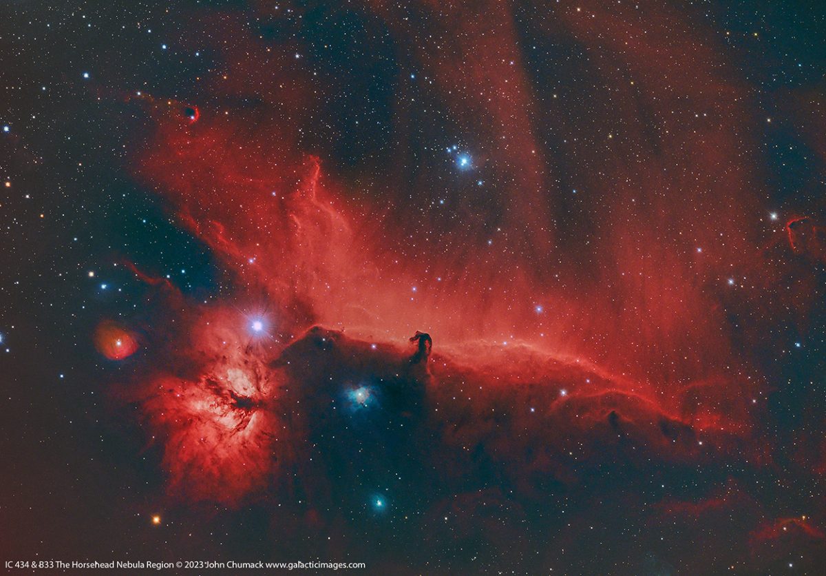 IC 434 & B33 The Horsehead Nebula Region On 09-16-2023 - Galactic Images