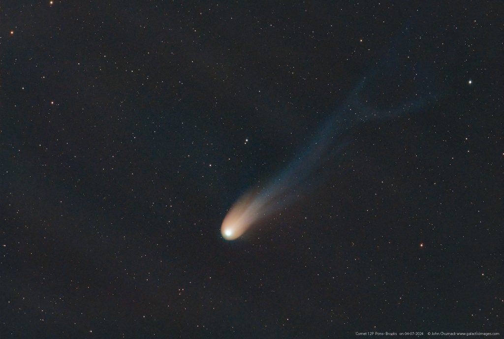 Comet P12 Pons Brooks on 04-07-2024 - Galactic Images