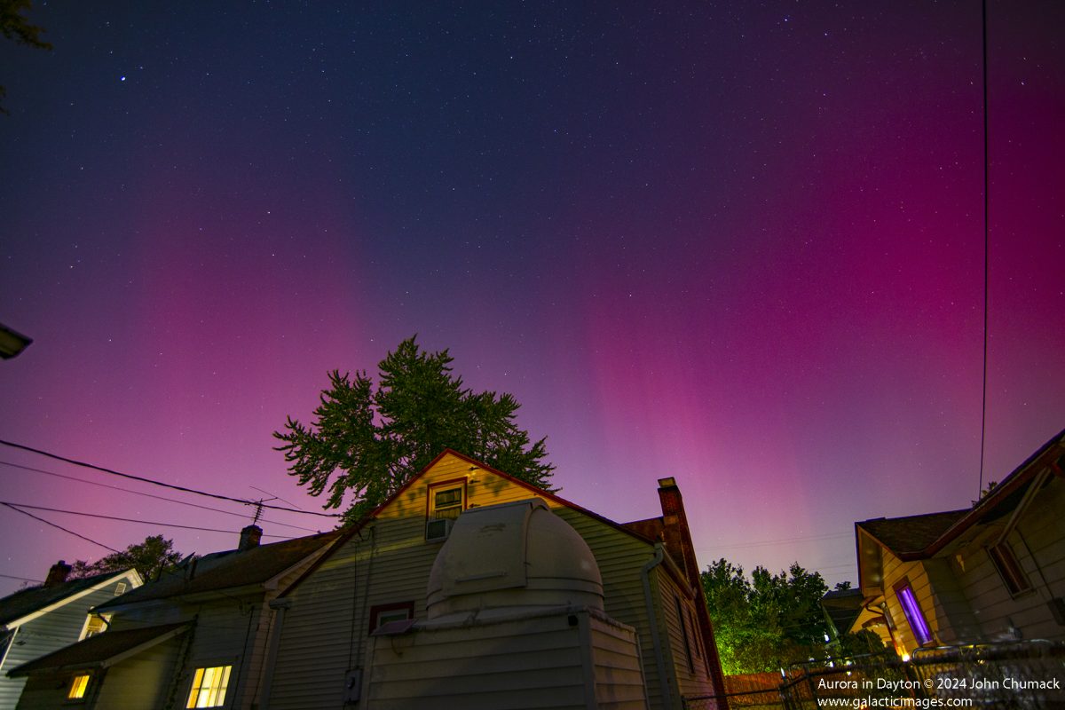 Northern Lights Visits Dayton Ohio on 08122024 Galactic Images