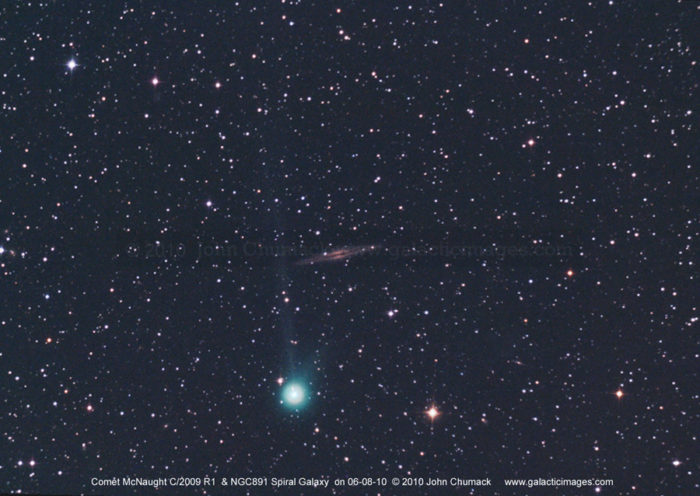 Comet McNaught R1 & NGC891