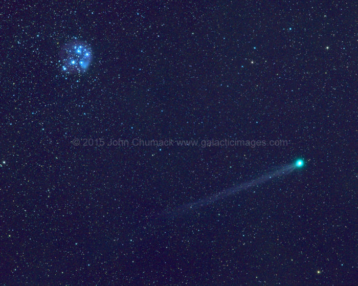 Comet Lovejoy C/2014 Q2 with M45 Pleiades Photo