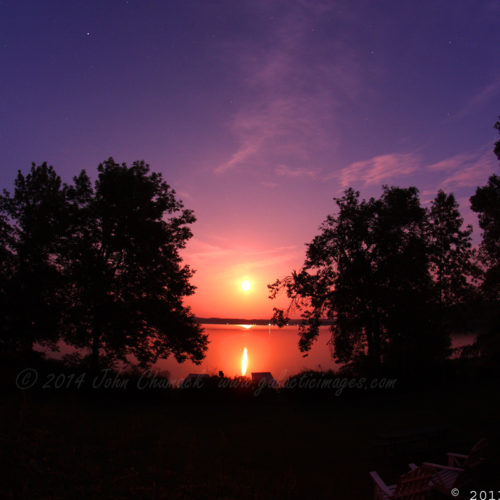 Rice Lake Perigee Moonrise Photos