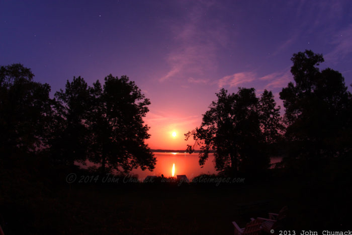 Rice Lake Perigee Moonrise Photos