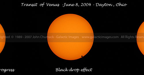 Venus Transit Sequence Photos - 2004