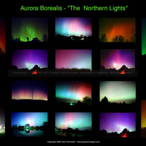 Aurora Borealis Photos - Ohio Montage